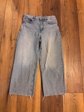 Madewell Light Wash Wide-Leg Cropped Jeans